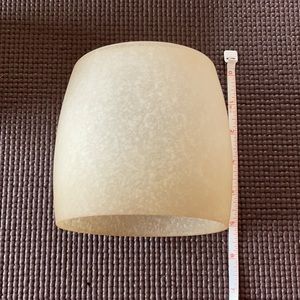 Amber color alabaster glass replacement shades